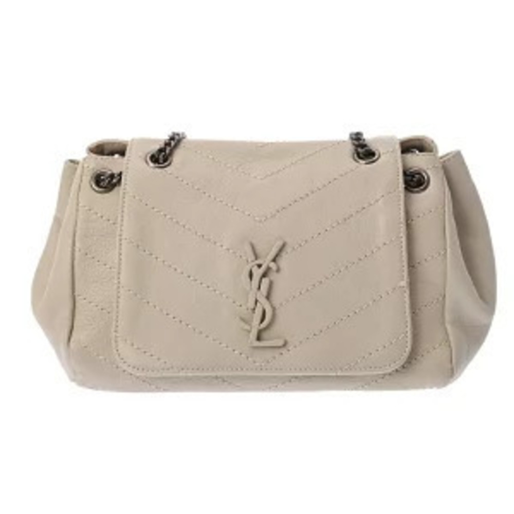 Saint Laurent Nolita Ivory White Leather Handbag